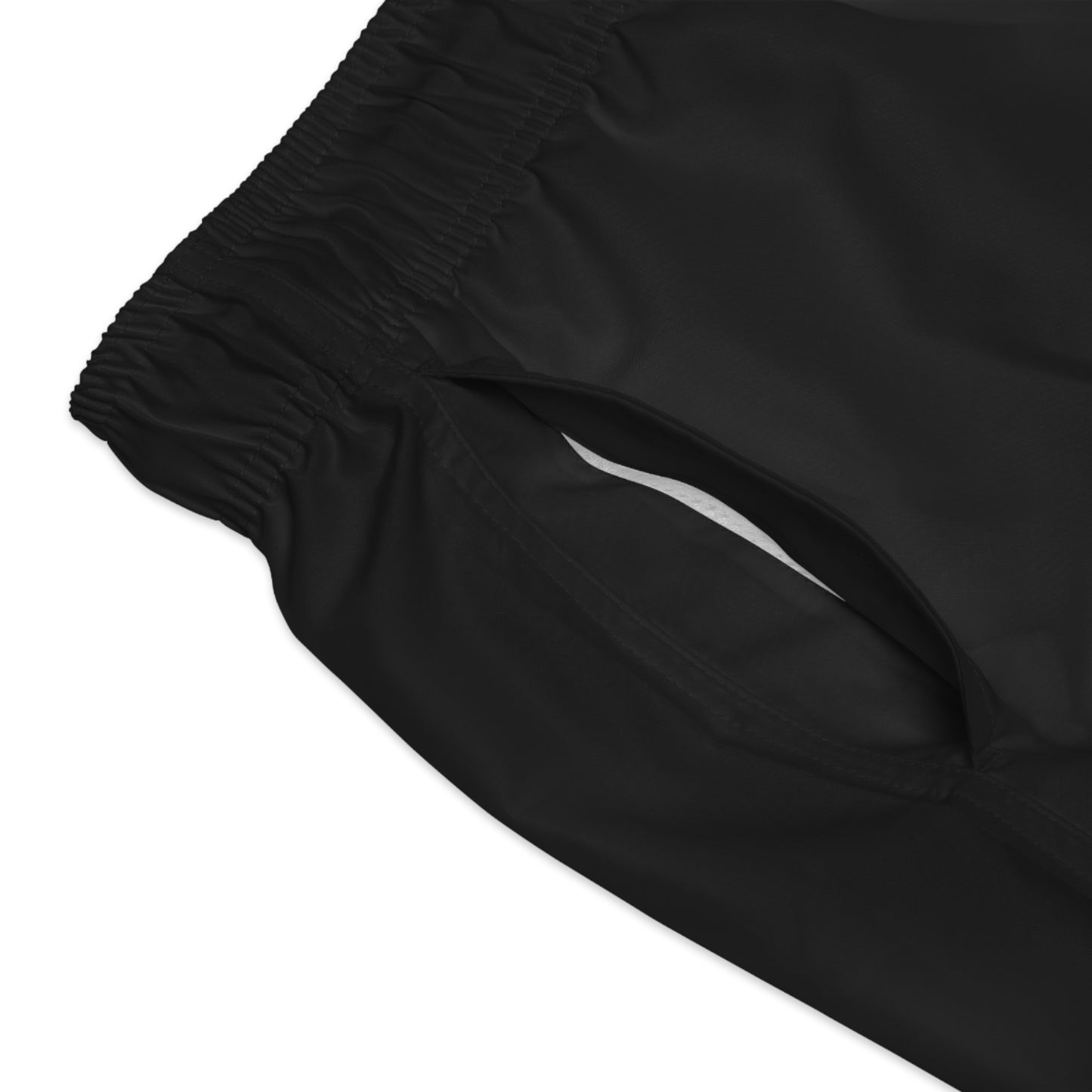 URCHIN Black Logo Swim Trunks