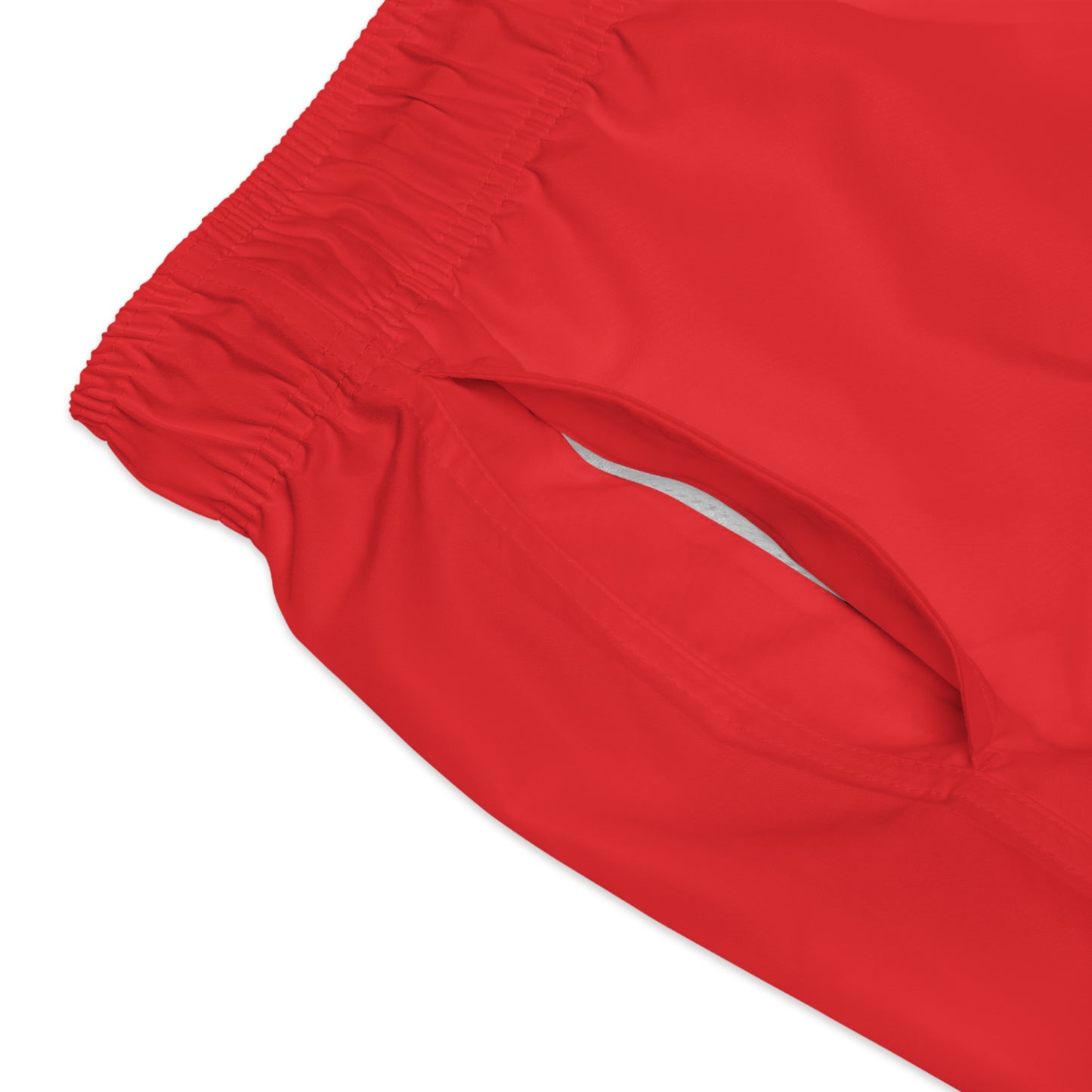 URCHIN Red Logo Swim Trunks