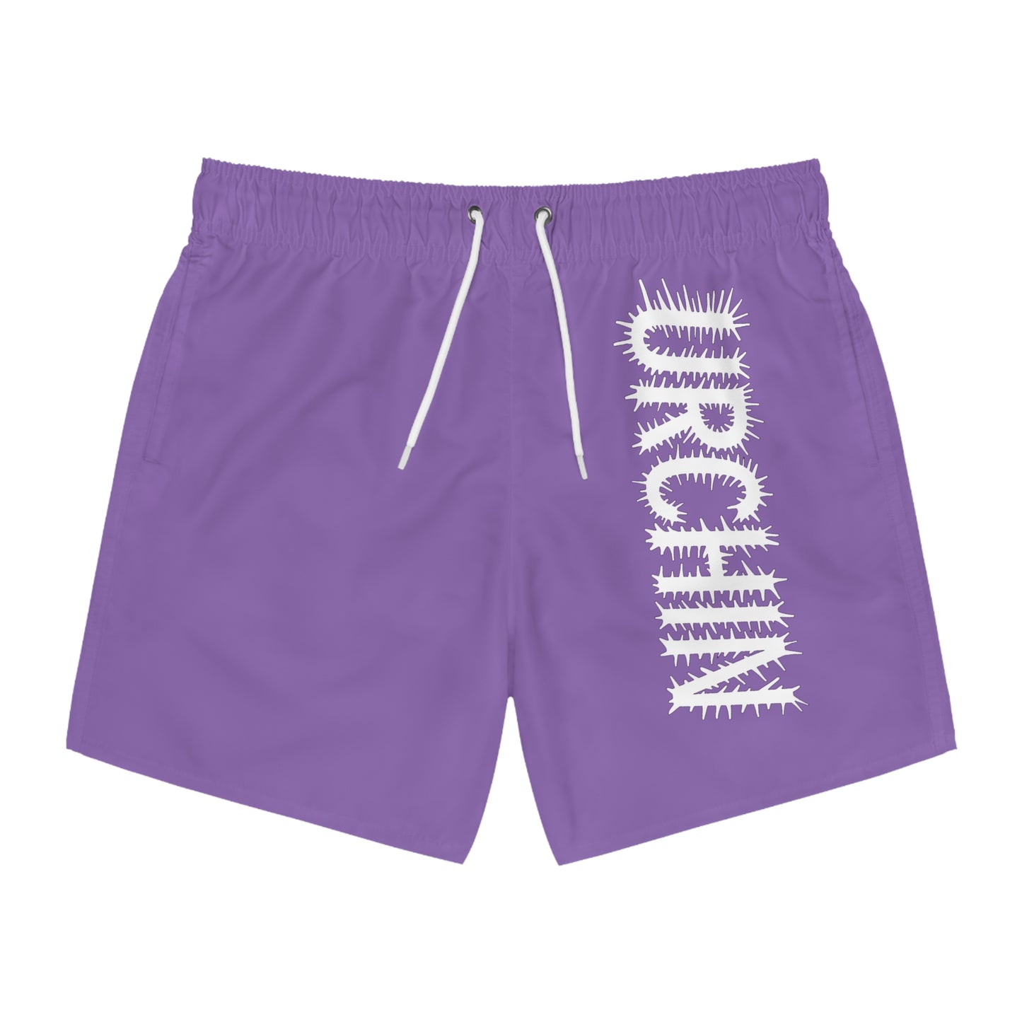 URCHIN Purple Logo Swim Trunks