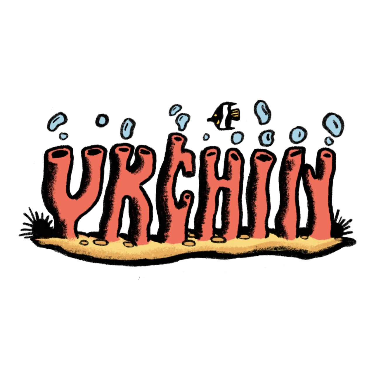 URCHIN Coral Graphic T-Shirt